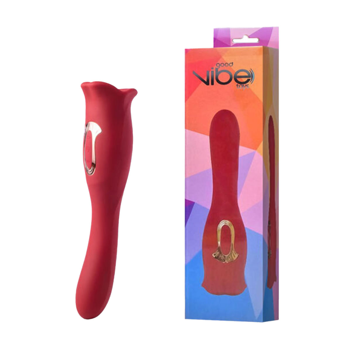 Vibrador Duplo Recarregável que Simula Beijo Francês Good Vibe 3R Import