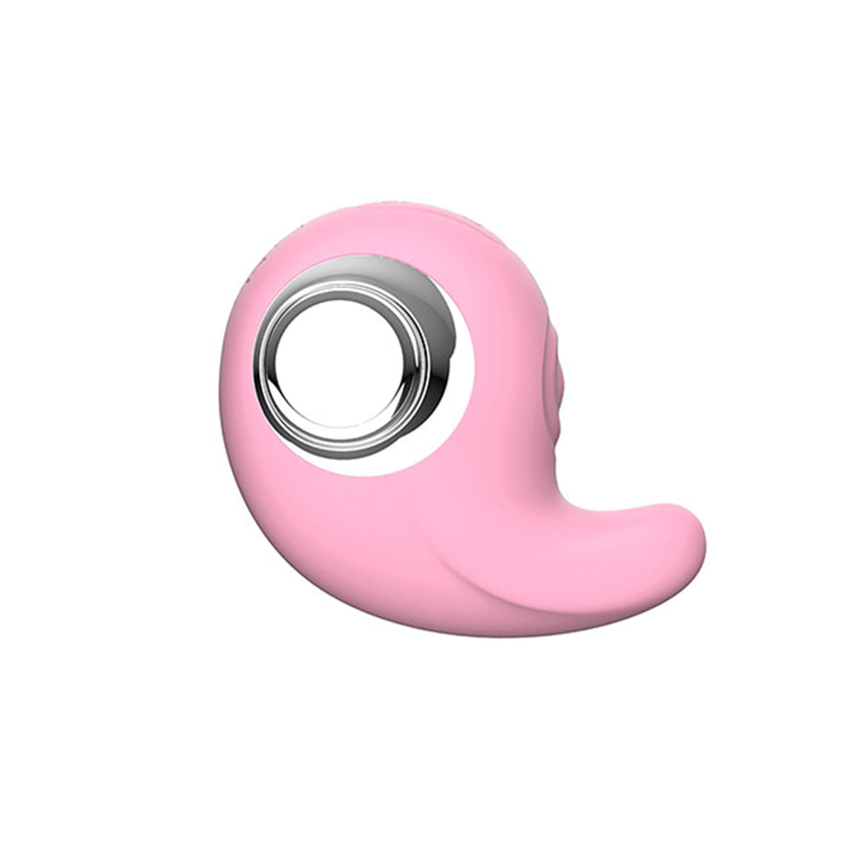 Estimulador Clitoriano Recarregável com Penetrador Ponto G e Alça Metalizada Kissen Comma 3R Import Estimulador Clitoriano Recarregável com Penetrador Ponto G e Alça Metalizada Kissen Comma 3R Import