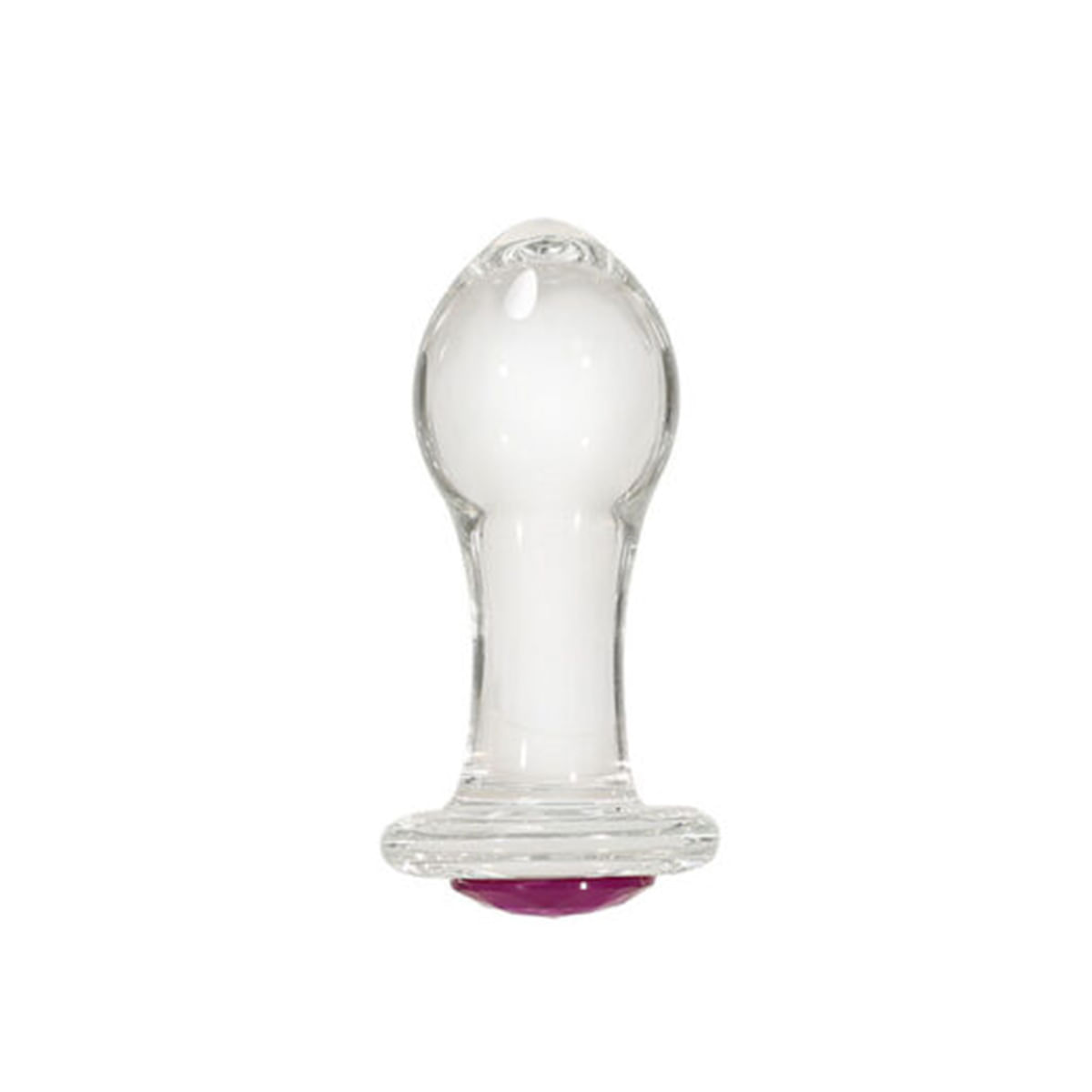 Plug Anal de Vidro com Pedra Colorida 3R Import