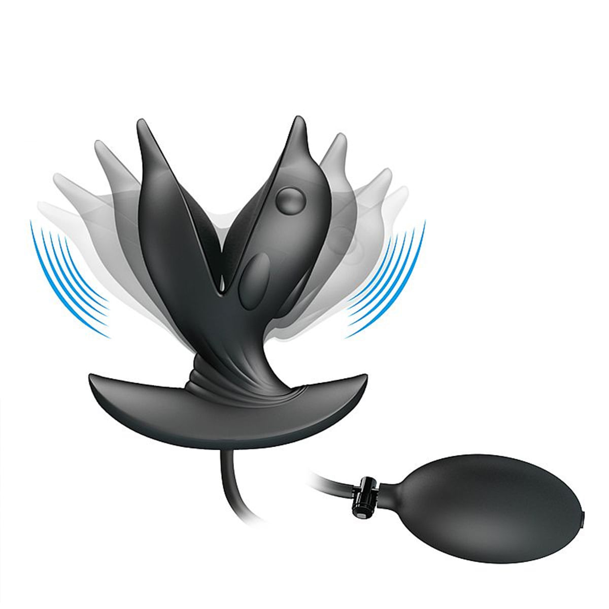 Plug Anal Inflável com Vibrador Hanson Sexy Import