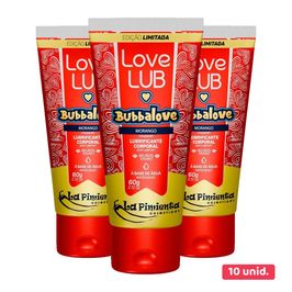 Kit Love Lub Bubbalove Morango no Atacado com 10 unidades La Pimienta