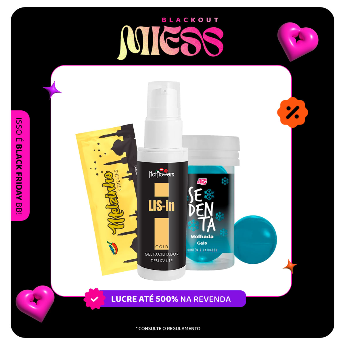 Kit Promocional com Melzinho Arabe Lis-In e Pepper Ball Gela - 1 Kit Por Cliente