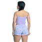 Pijama Shorts e Cropped Estampado Hot Love