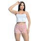Pijama Shorts e Cropped Estampado Hot Love