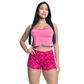 Pijama Shorts e Cropped Estampado Hot Love