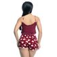 Pijama Shorts e Cropped Estampado Hot Love