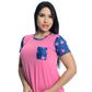 Pijama Feminino Shorts e Camiseta com Manga E Bolso Estampado Hot Love