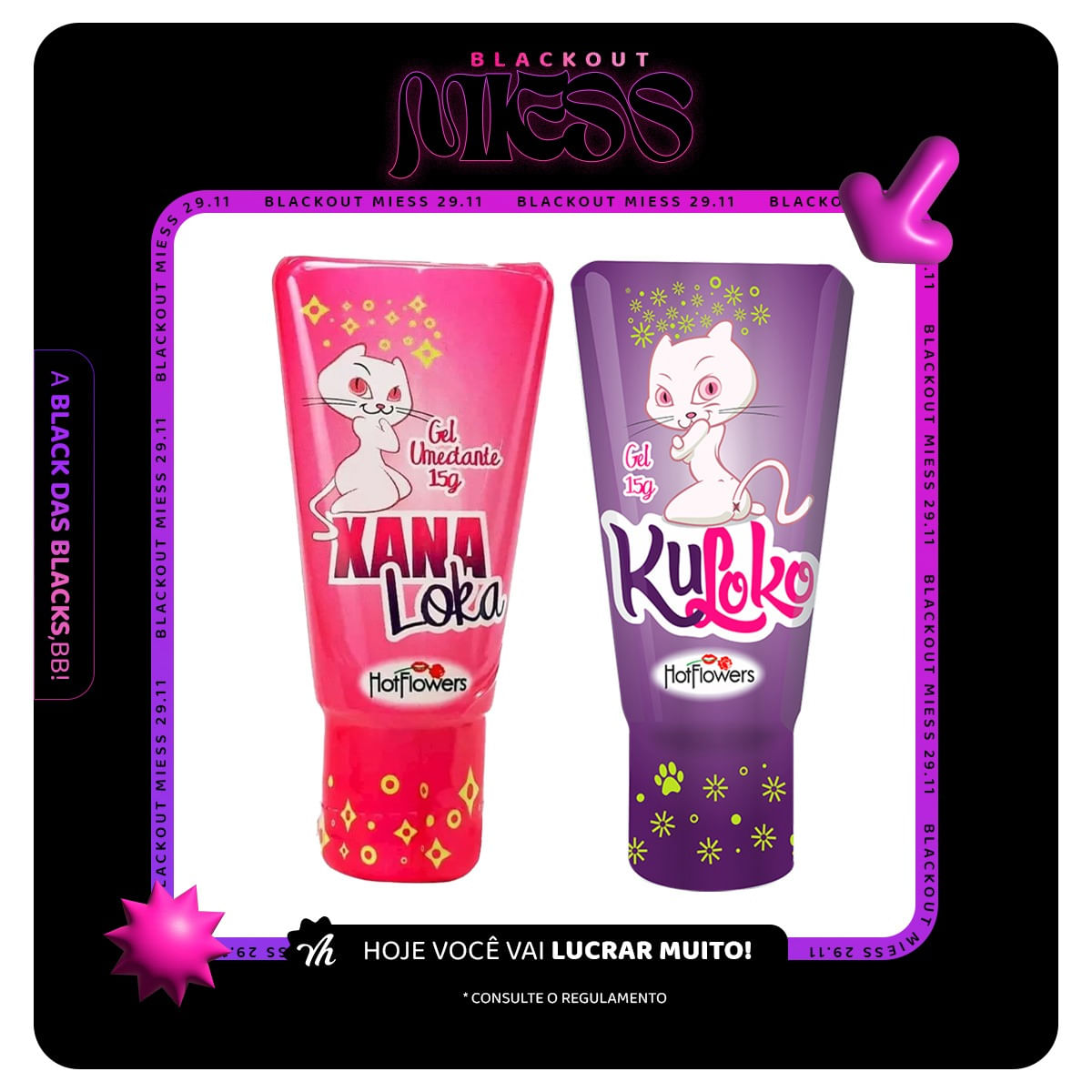 Kit Promocional com Xana Loka Excitante e Kuloko Dessensibilizante Anal - 10 Kits Por Cliente