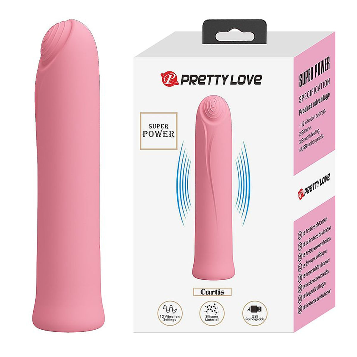Vibrador de Ponto G Recarregável Curtis Sexy Import