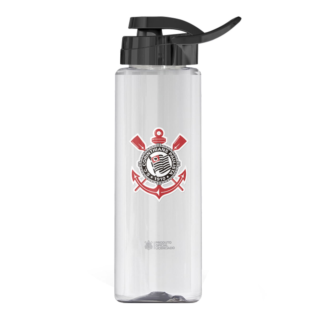 Garrafa Plástica Transparente Corinthians 750ml Sude
