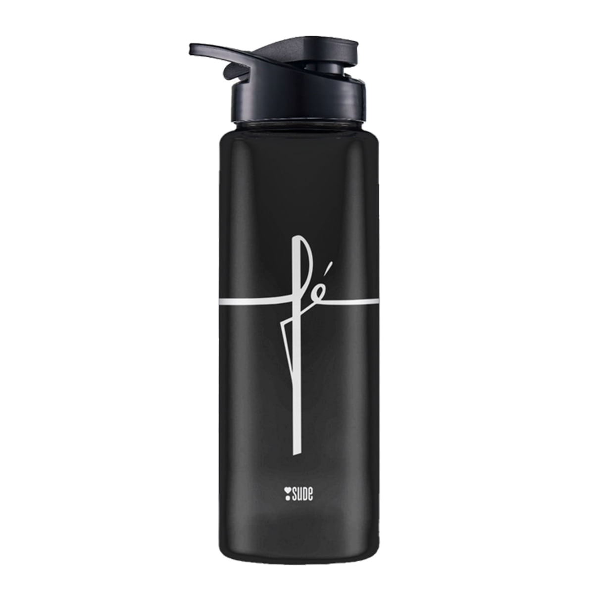 Garrafa Sport âFĂ©â Preta 750ML Sude Presentes Garrafa Sport âFĂ©â Preta 750ML Sude Presentes