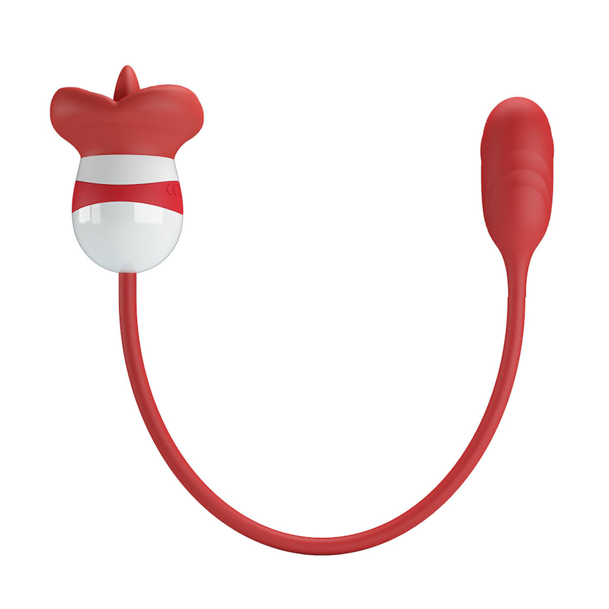 Vibrador Duplo Flexível com Língua e Bullet com 5 modos de movimento Aliyah Vip Mix