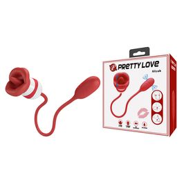 Vibrador Duplo Flexível com Língua e Bullet com 5 modos de movimento Aliyah Vip Mix