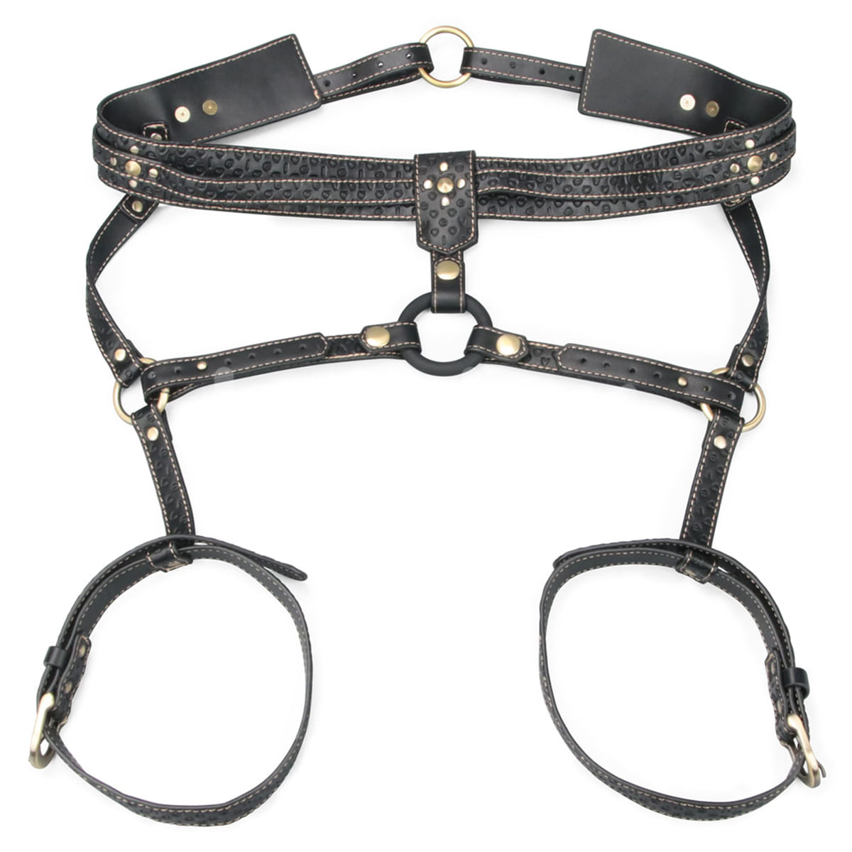Rebellion Reign Body Harness Arreio Feminino com Gravata Vip Mix