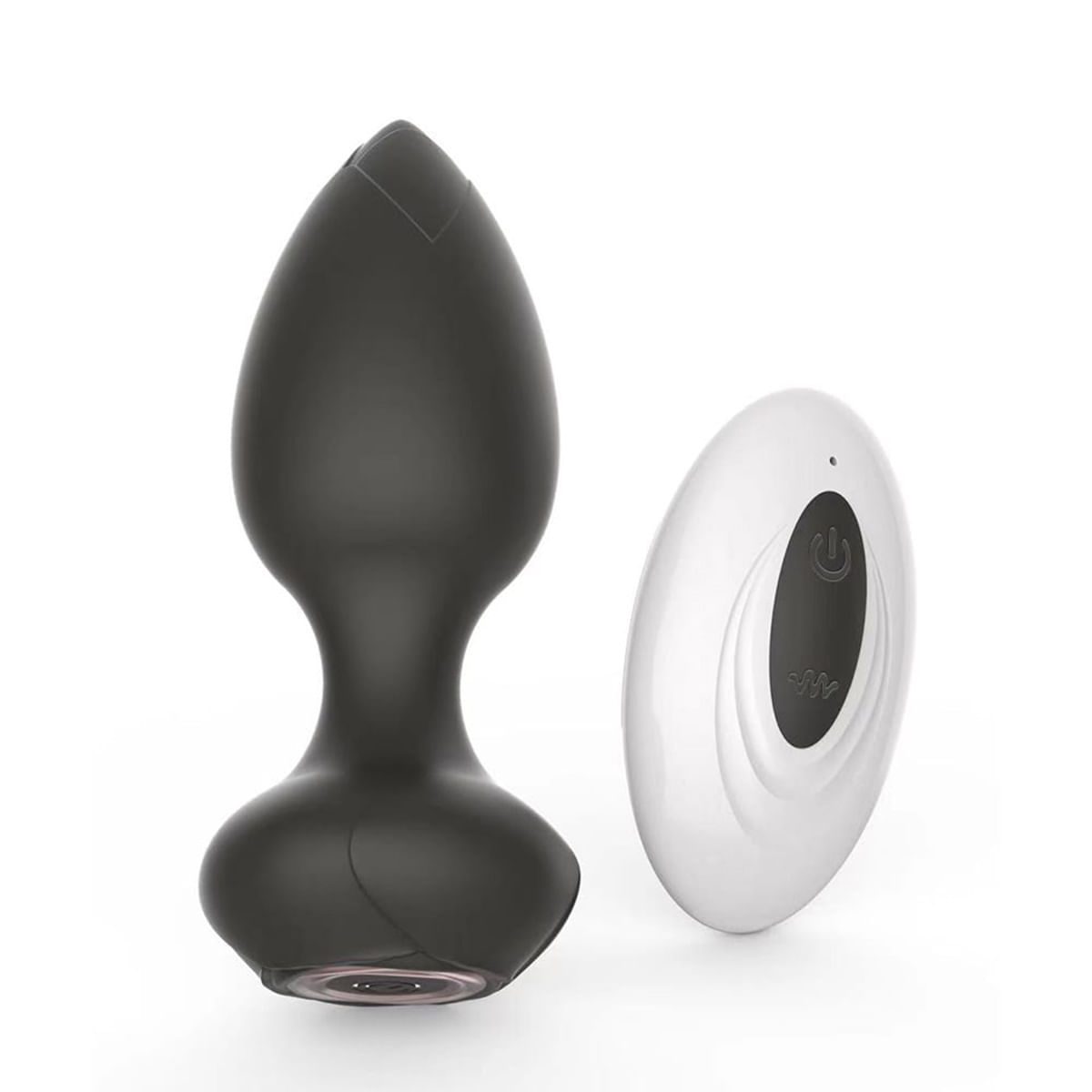 Plug Anal em Silicone com 10 Modos de Vibrao e Controle Remoto Vip Mix Plug Anal em Silicone com 10 Modos de Vibrao e Controle Remoto Vip Mix