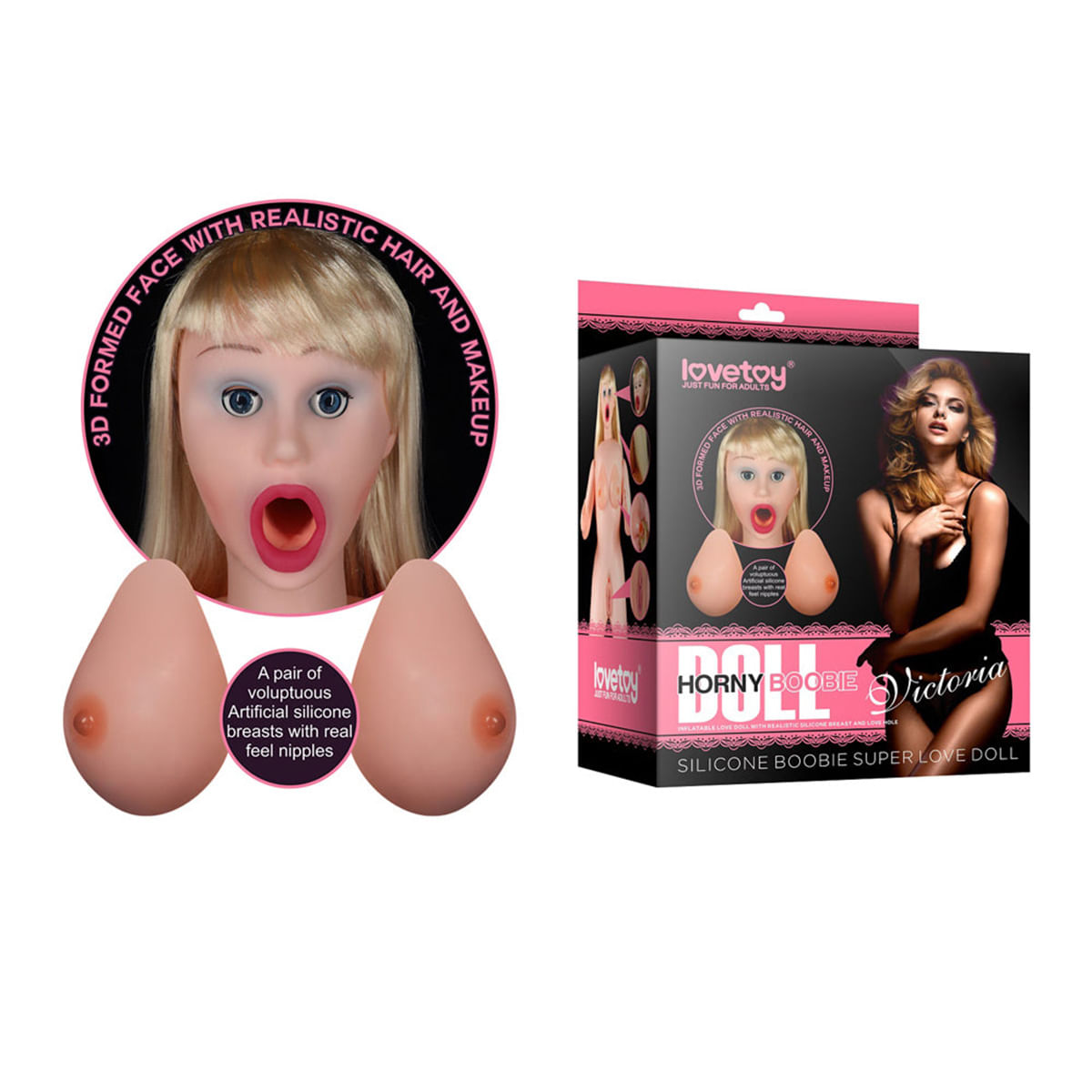Boneca Inflável Realística Horny Boobie Vip Mix