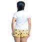 Pijama Feminino Shorts e Camiseta com Manga Curta Estampado Hot Love