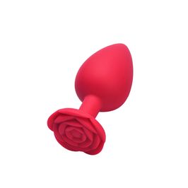 Plug Anal em Silicone com Base de Flor Tamanho P Vip Mix