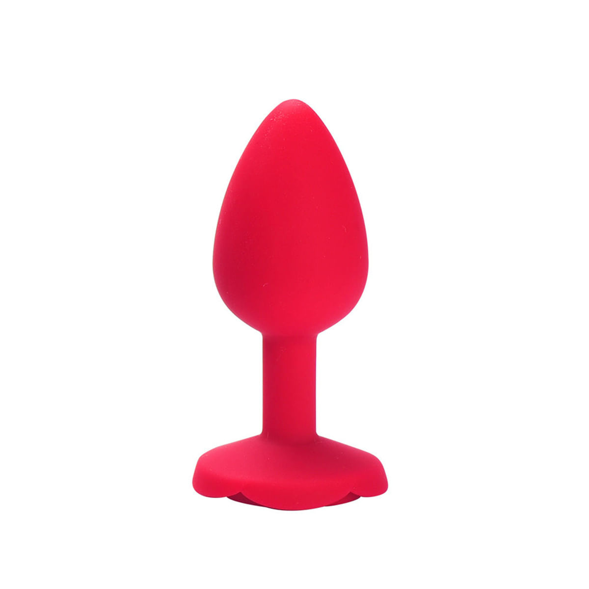 Plug Anal em Silicone com Base de Flor Tamanho P Vip Mix