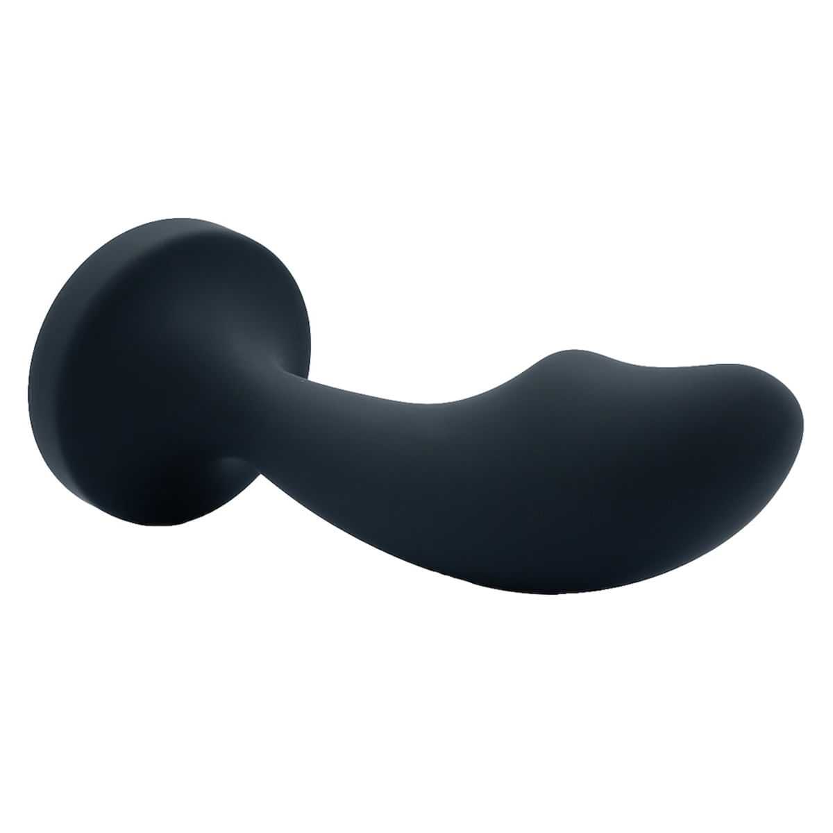 Plug Anal Curvado em Silicone com Pedra Tamanho P Vip Mix