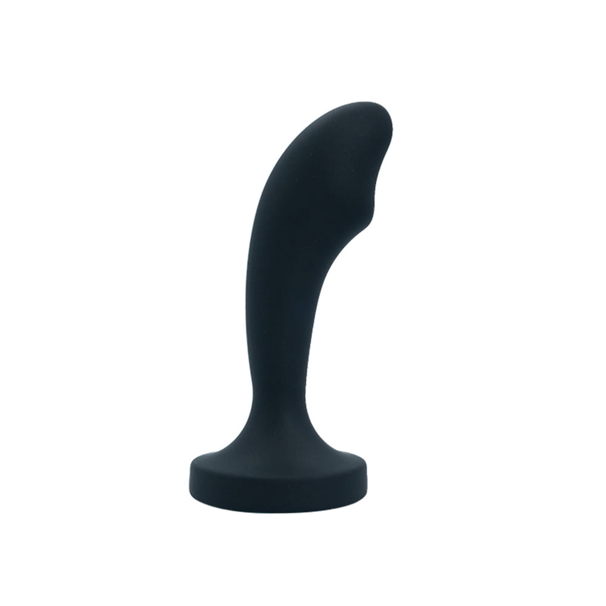 Plug Anal Curvado em Silicone com Pedra Tamanho P Vip Mix