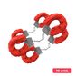 Kit Algema de Metal Pelúcia Revestida Fur Love Cuffs no Atacado com 10 unidades Sexy Import