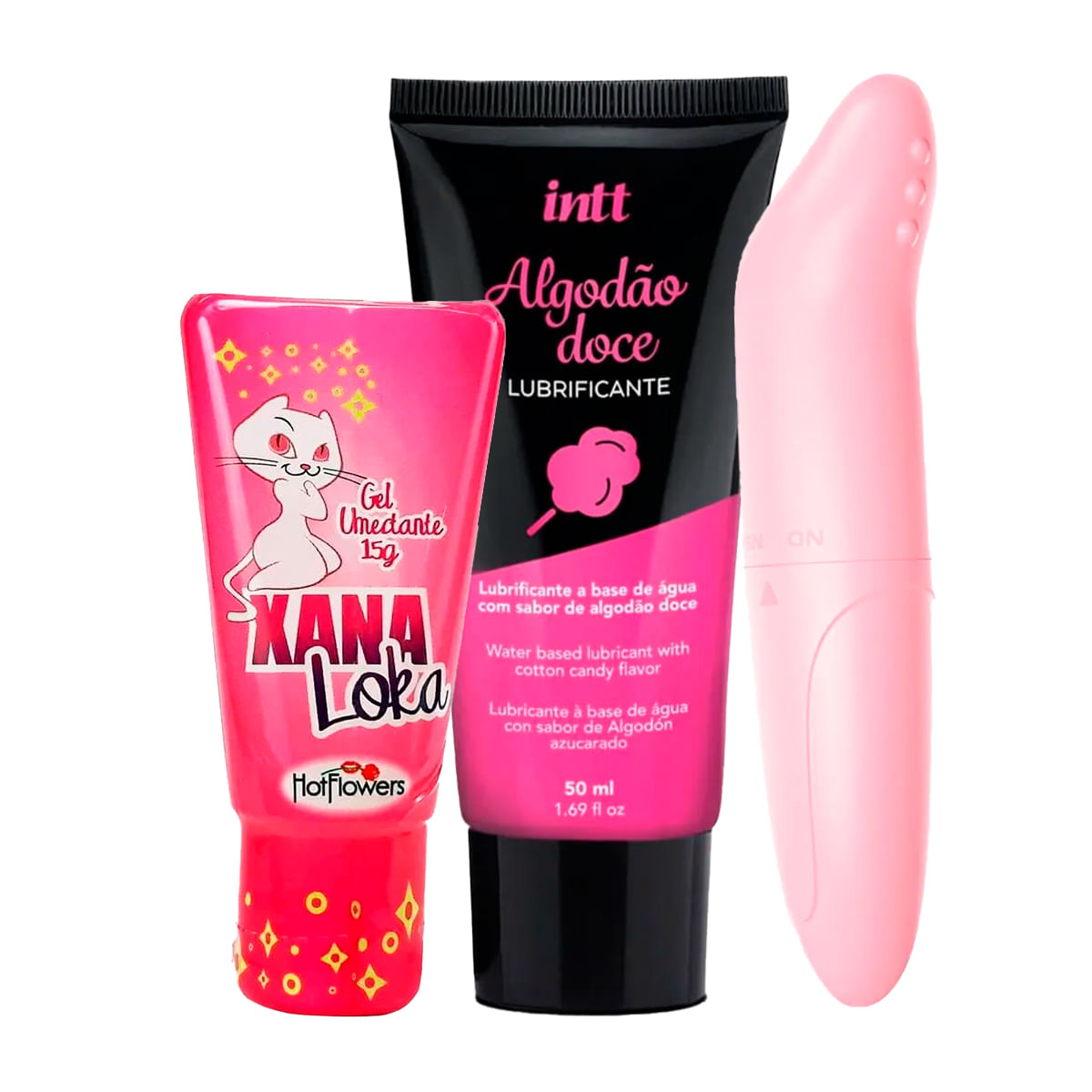 Kit com Lubrificante Vibrador YouVibe e Xana Loka