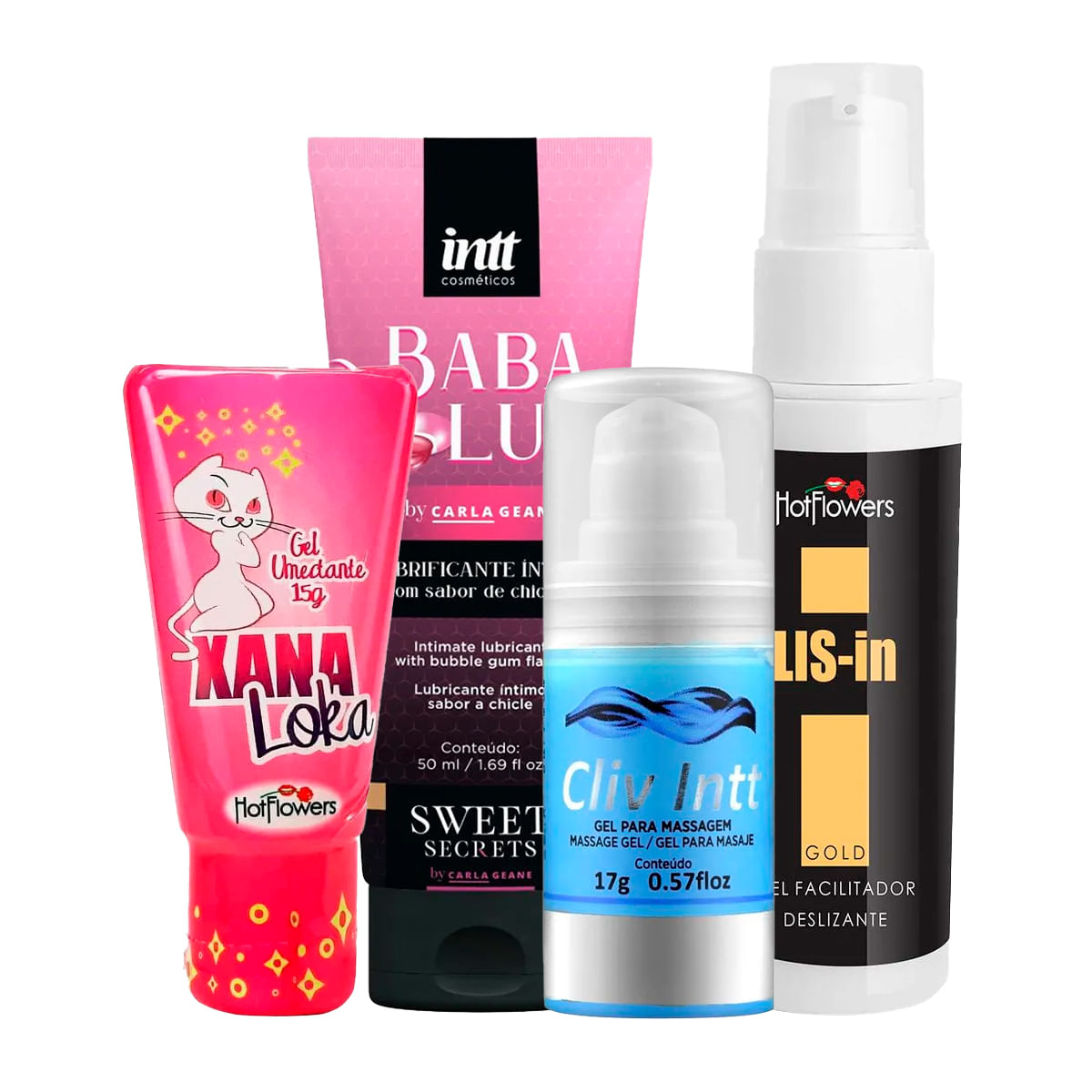 Kit com Xana Loka Cliv Intt LIS-In e Babalub