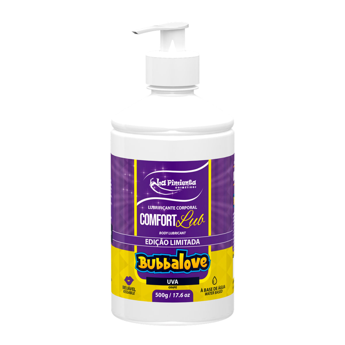 Comfort Lub Bubbalove Lubrificante Íntimo Beijável 500g La Pimienta