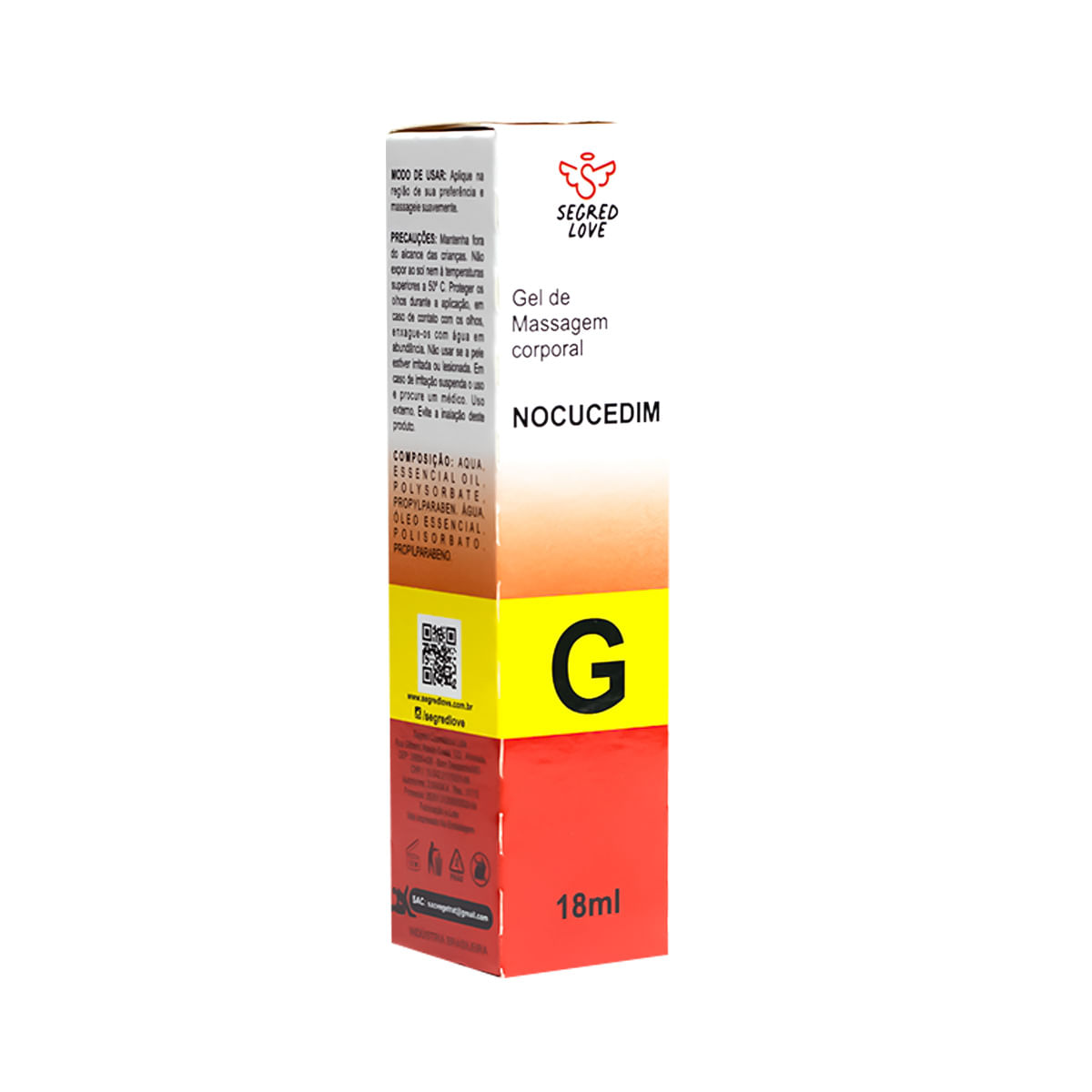 Nocucedim Comgosto Dessensibilizante Anal 18ml Linha Farmacinha do Riso Secret Love - 10 Por Cliente