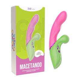 Macetando Vibrador Penetrável Com Função Tapping E Estimulador De Clitóris
