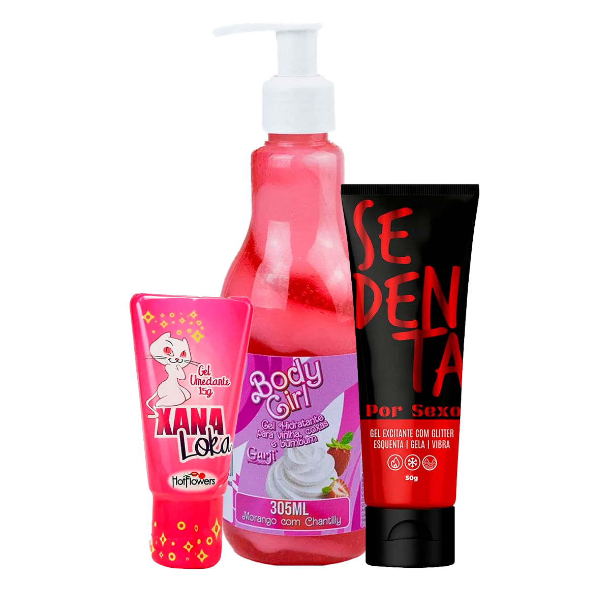 Kit Promocional com Xana Loka Sedenta Por Sexo e Body Girl - 5 Por Cliente