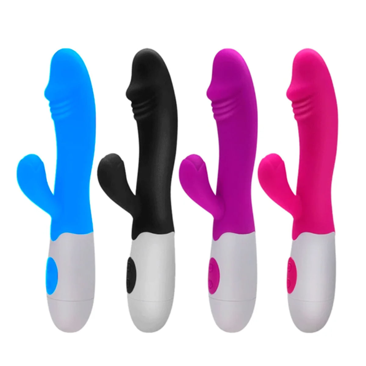 Vibrador de Ponto G com Estimulador de Clitóris Recarregável Libb