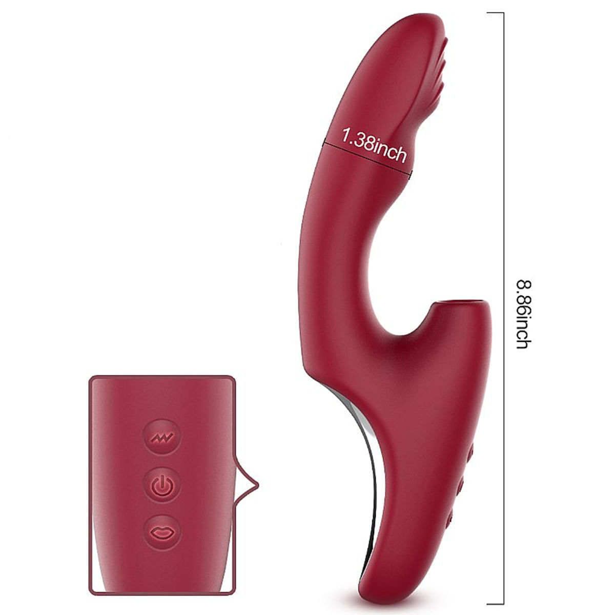 Vibrador de Ponto G e Clitóris com Pulsação e Dedilhar Sexy Import