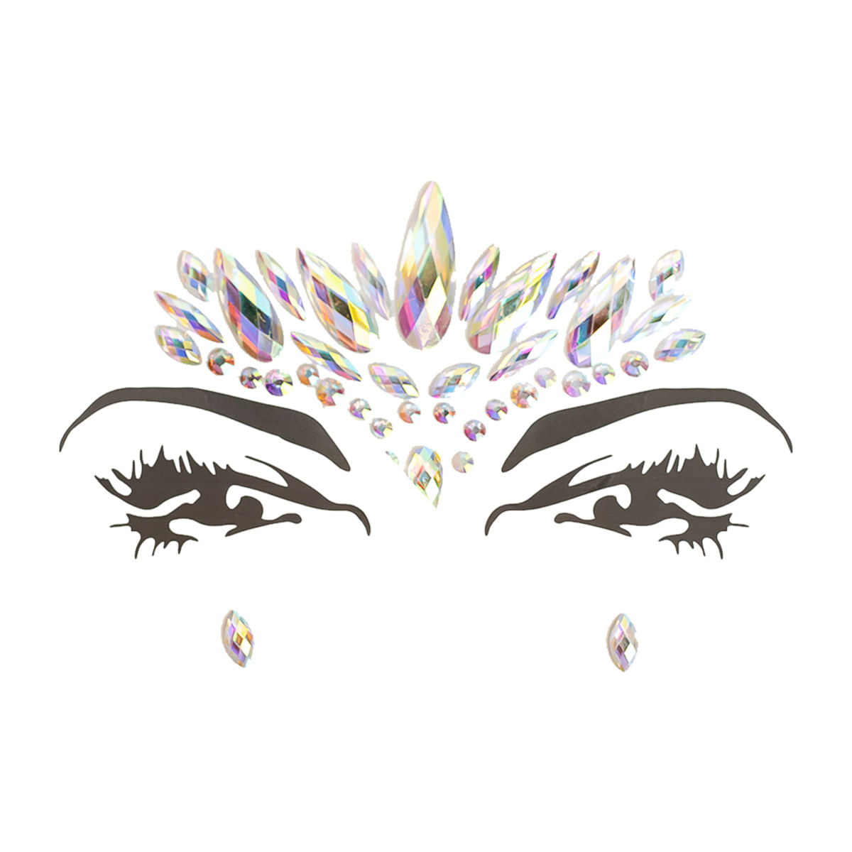 Pedras Decorativas Strass para Maquiagem de Carnaval PTD Festas