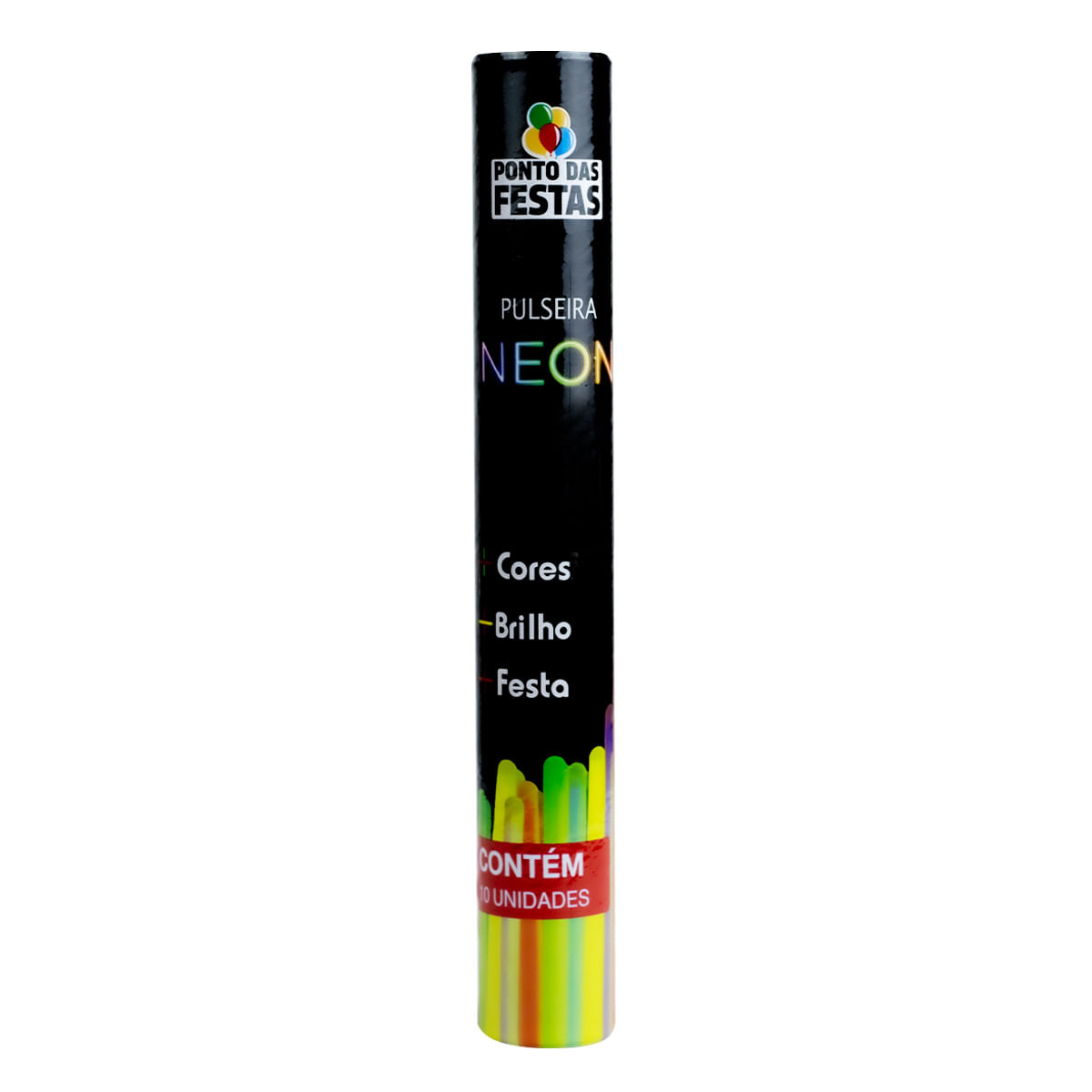 Kit com 10 Pulseiras Neon Sortidas Ponto das Festas Kit com 10 Pulseiras Neon Sortidas Ponto das Festas