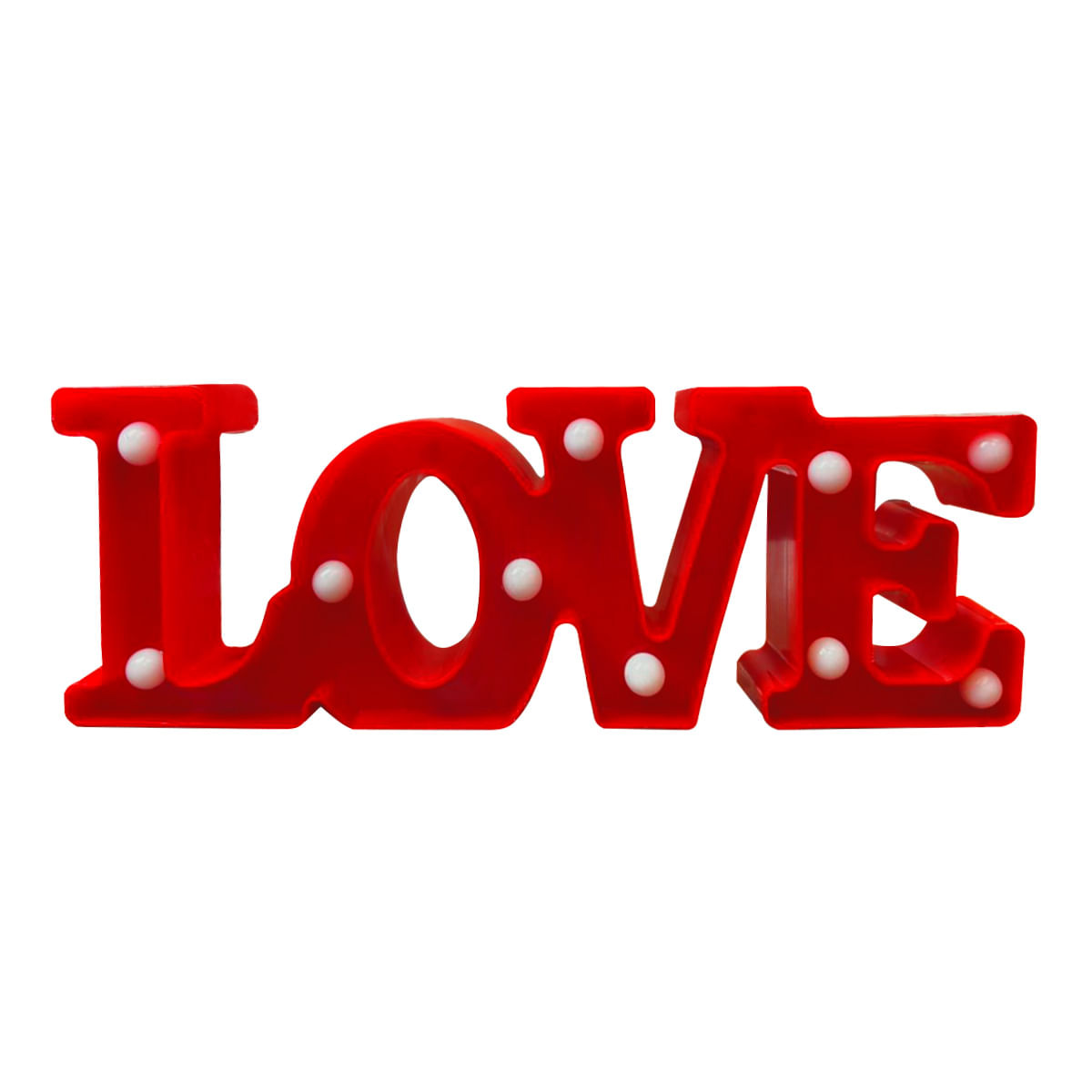 Letreiro com Luzes Love Ponto das Festas Letreiro com Luzes Love Ponto das Festas