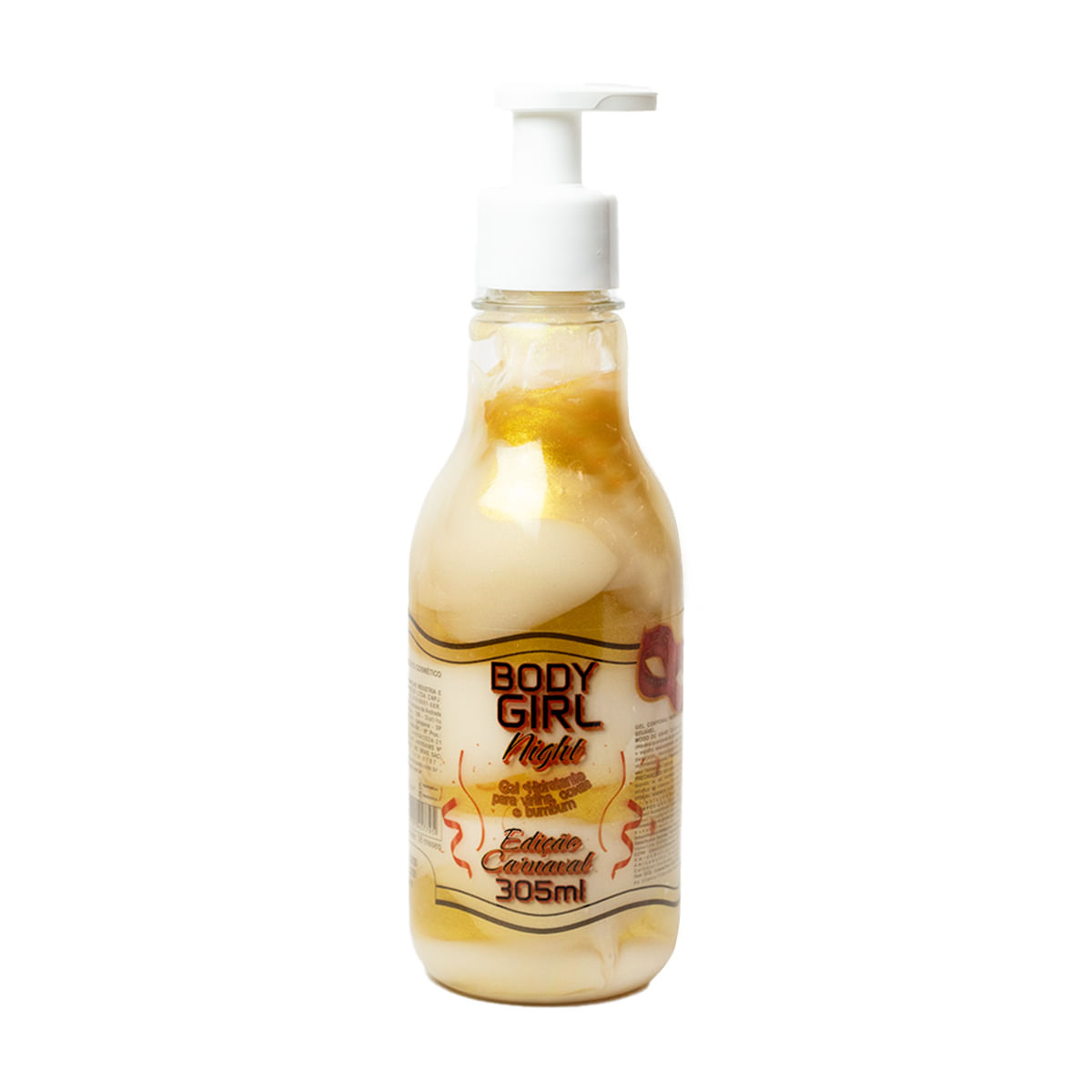 Body Girl Night Hidratante Beijável com Glitter Edição de Carnaval 305ml Garji