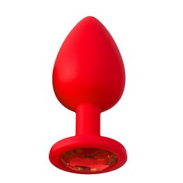 Plug Anal em Silicone com Pedra Pequeno Vip Mix
