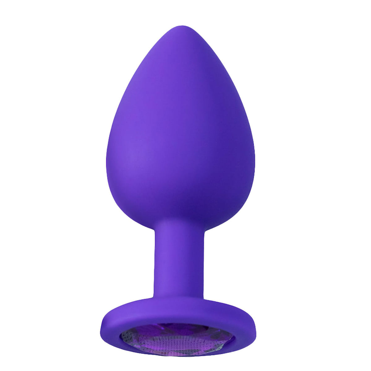 Plug Anal em Silicone com Pedra Grande Vip Mix Plug Anal em Silicone com Pedra Grande Vip Mix