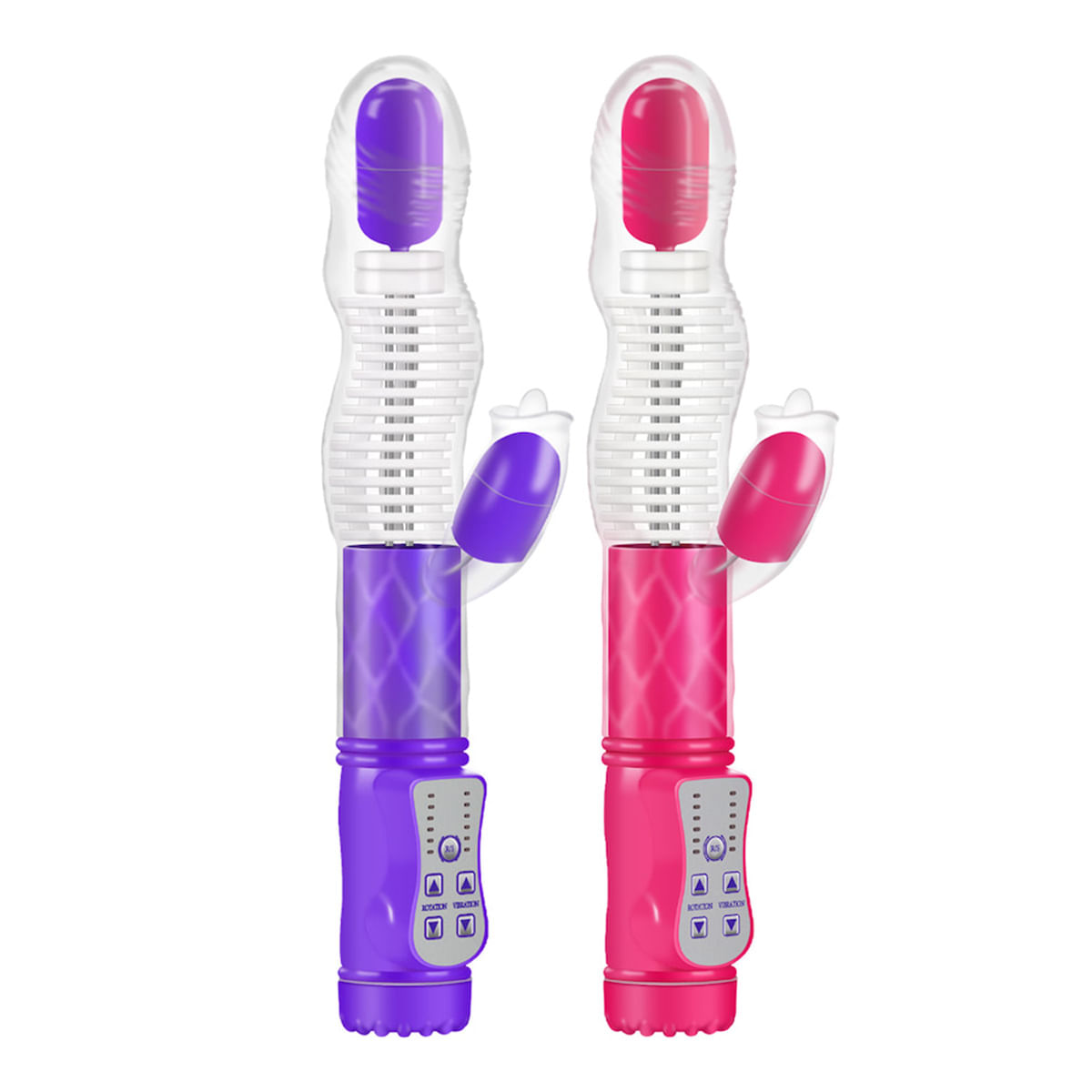 Vibrador com Movimento de Ondulações e com Estimulador Clitoriano Vip Mix