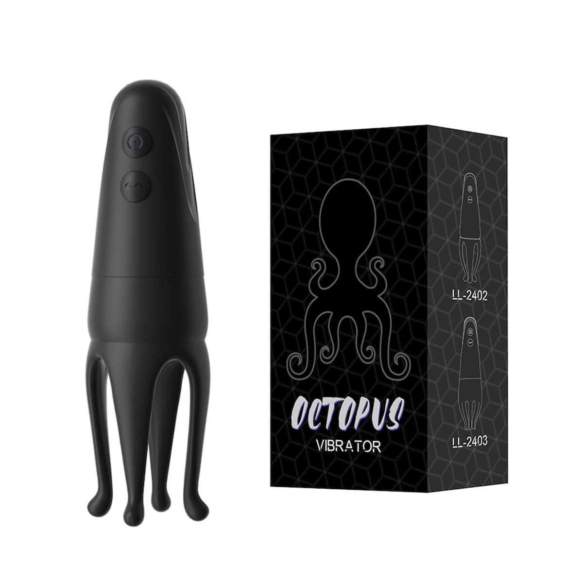 Lilo Vibrador em Formato de Polvo 2 em 1 com 10 Modos de Vibração Vip Mix