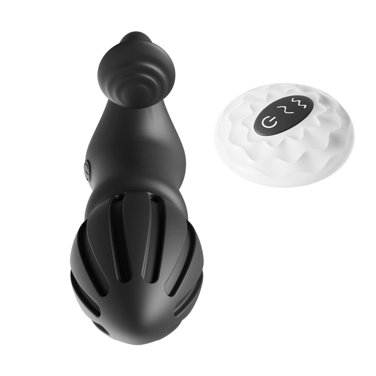 Plug Anal com Motor Duplo com 7 Modos de Vibração e Controle Remoto Vip Mix