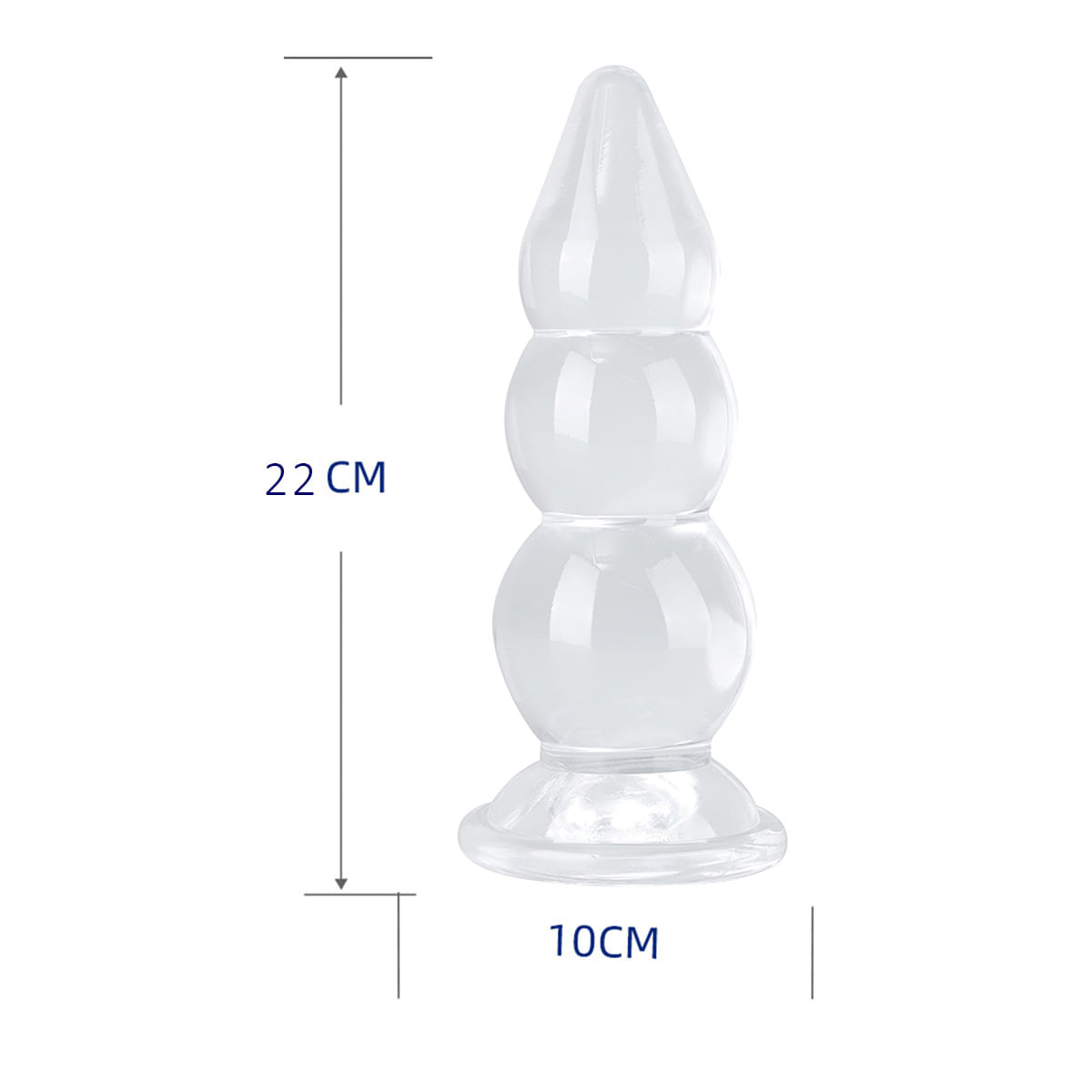 Plug Anal Escalonado em Silicone 22X10CM Sexy Import