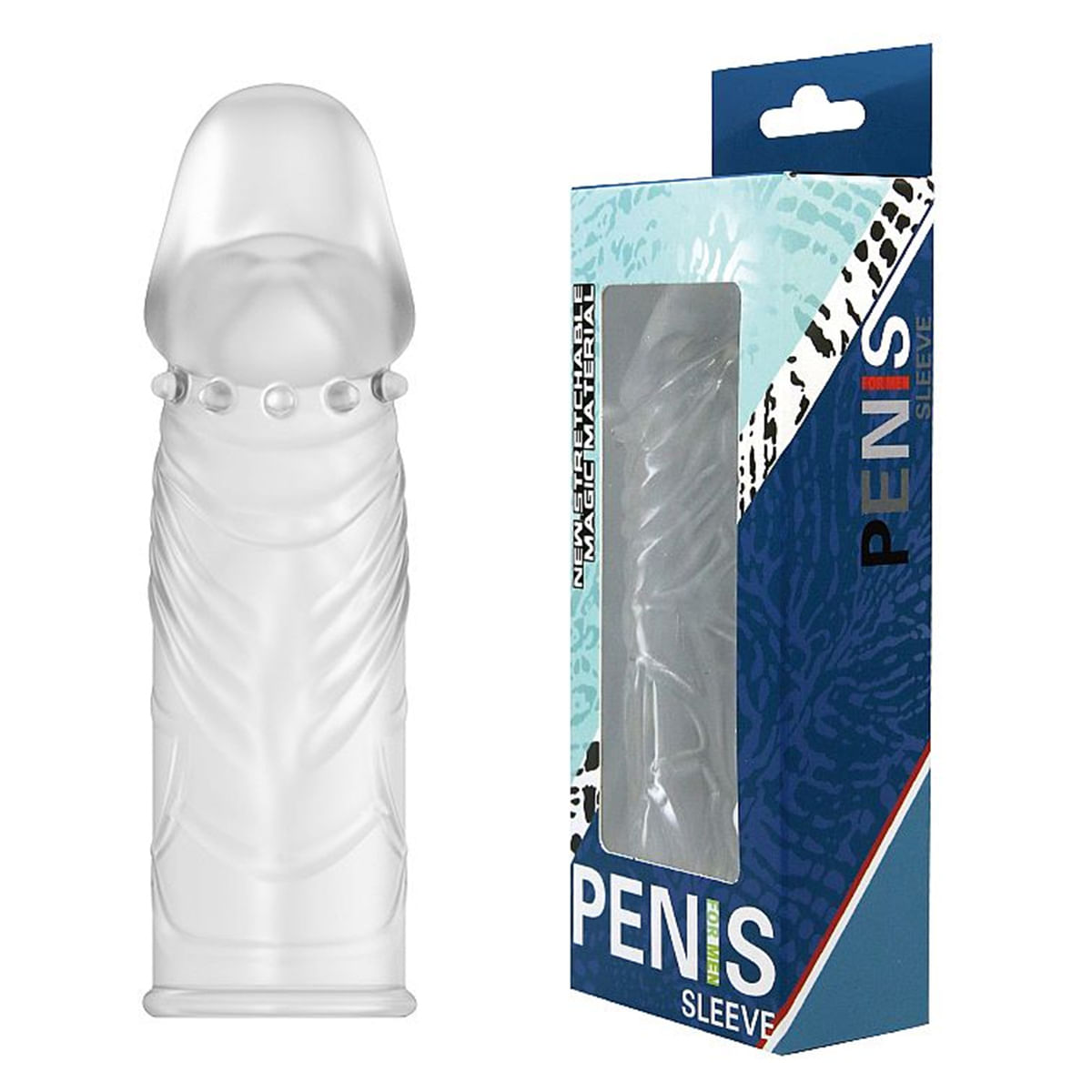 Capa Peniana com Textura Sleeve 13 X 3,9 CM Sexy Import
