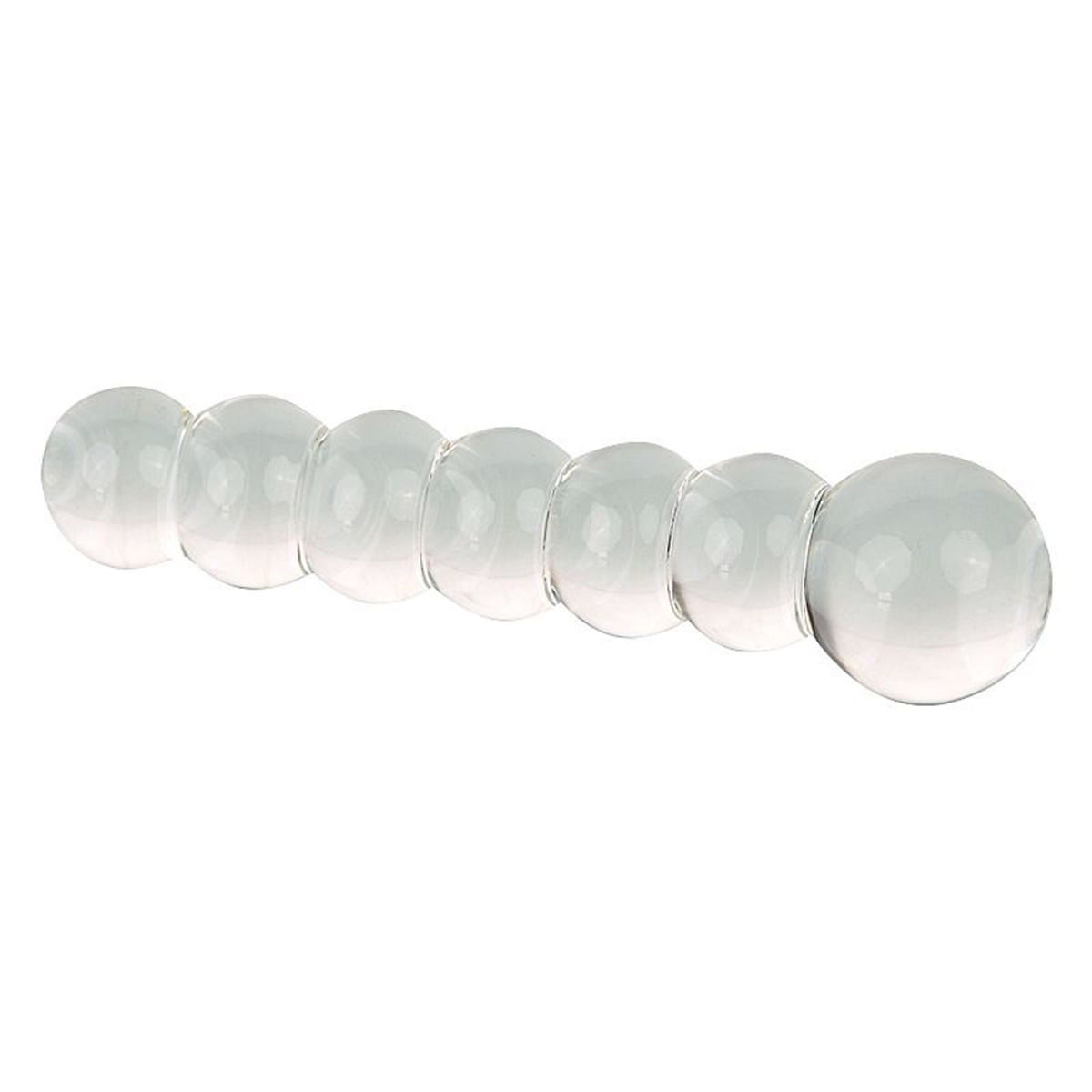 Plug Anal de Vidro Escalonado com Nódulos Massageadores 14X3,3CM Sexy Import Plug Anal de Vidro Escalonado com Nódulos Massageadores 14X3,3CM Sexy Import