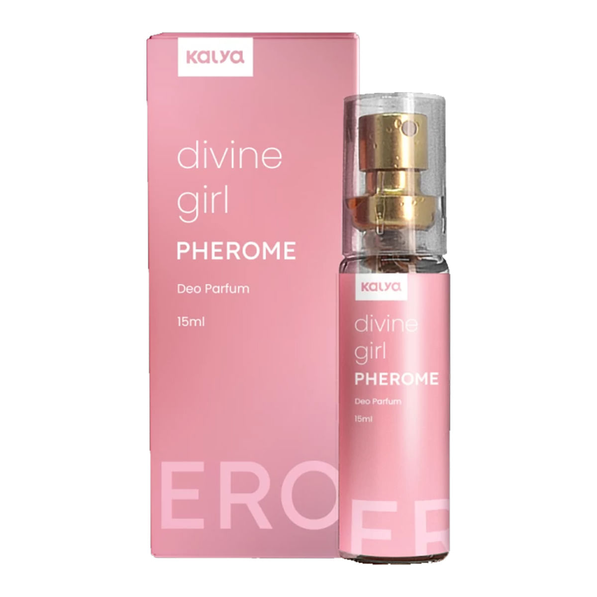 Pherome Divine Girl Perfume Feminino com Feromônio 15ml Kalya Pherome Divine Girl Perfume Feminino com Feromônio 15ml Kalya