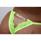 Calcinha Fio Dental com Corte em V com Strass Xerepix Tallyta