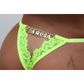 Calcinha Fio Dental com Corte em V com Strass Sua Musa Tallyta