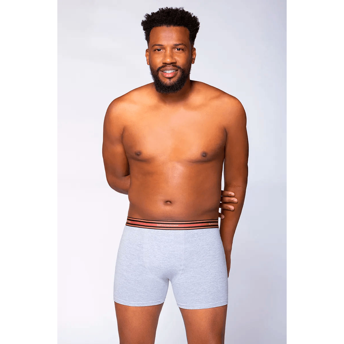 Cueca Boxer Plus Size de Algodão com Elastano Lupo